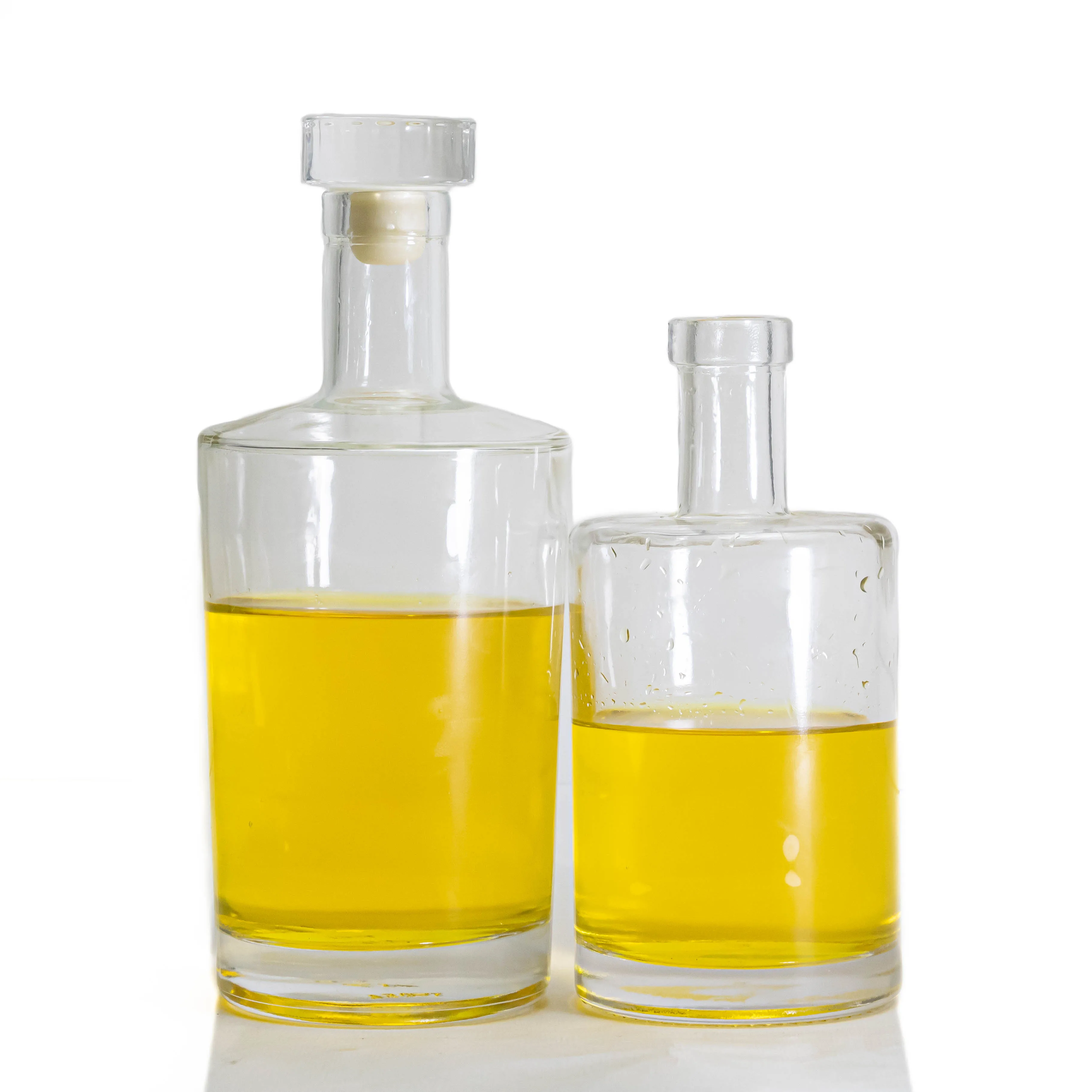 50Ml 200Ml 500Ml 700Ml 750Ml  Brandy Spirits Liquor Glass Packaging Bottle Wine Clear Screw Cap Cork Luxury Customized For Xo