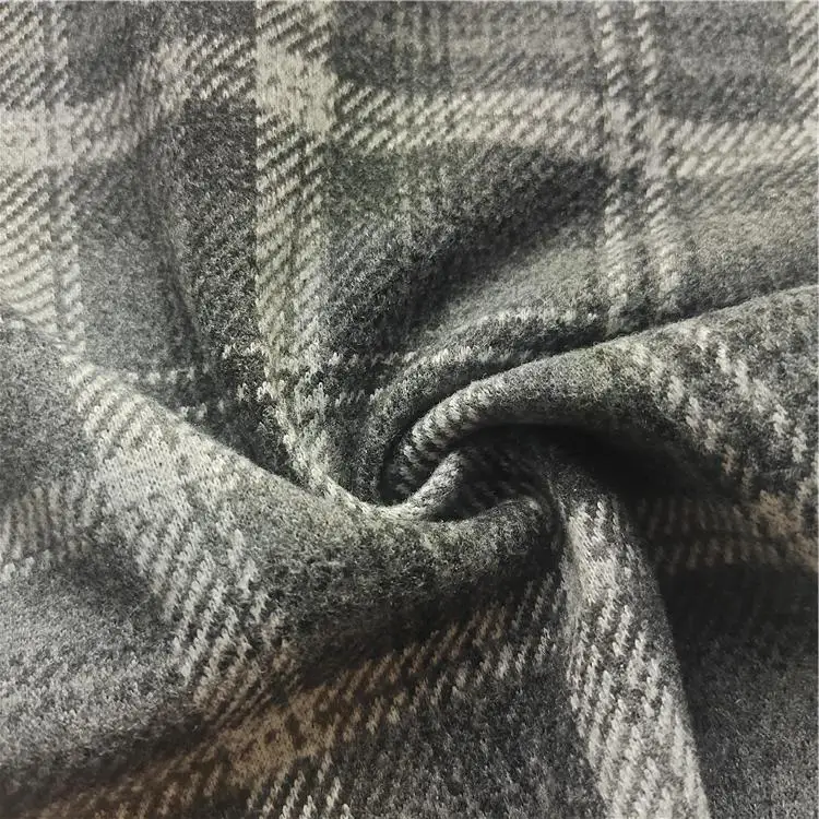 China custom design check plaid knit jacquard tweed fabric for garment coat pant men suit