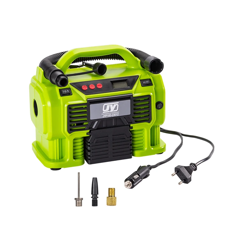 12v DC and Household AC 110v 120v 220v 230v Digital Electric Tire Pump for Car Tires, Car air compressor
