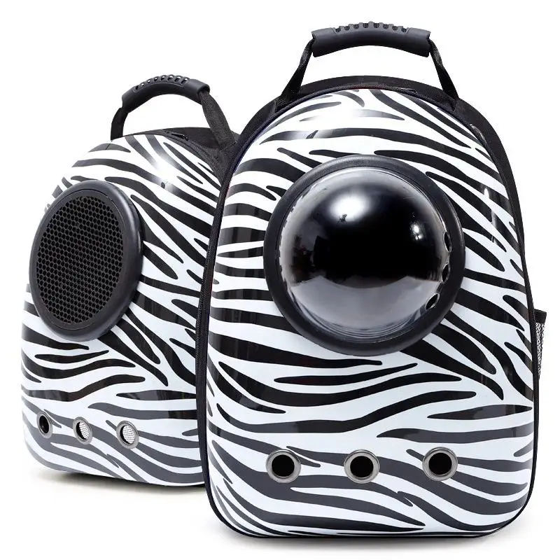 Hot Cheap Pet Carrier Backpack Bubble Space Capsule Transparent Plastic 15 Oem Solid Zipper Accept Customized Logo Small Animals