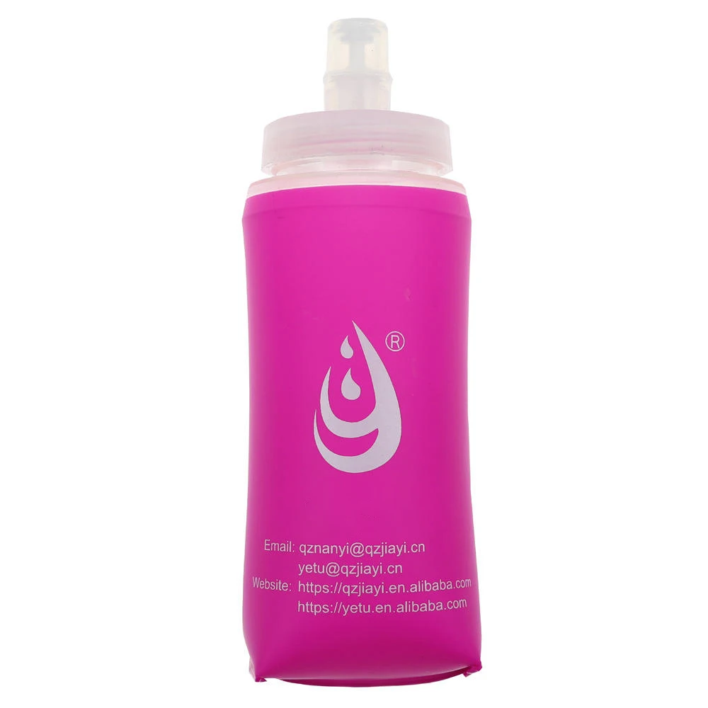 Jiayi soft touch double wall 50ml water thermal bottles sport soft flask water bottle 500ml for travel soft water bottle