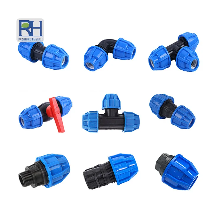 Water irrigation ball valve hdpe pipe fittings pp plastic fittings End Plug with low price in China