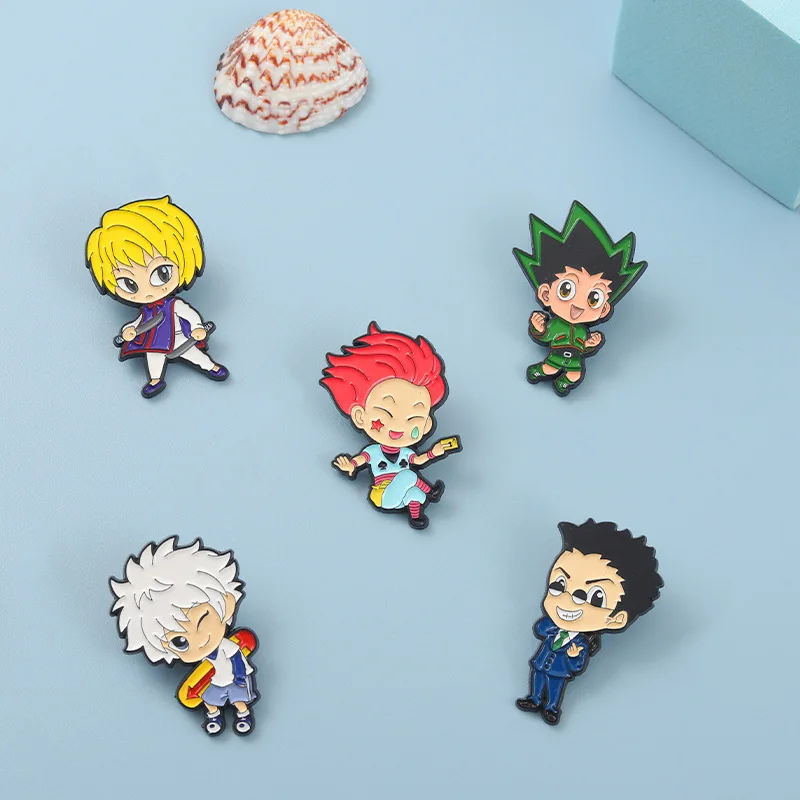 Anime movies television peripheral HUNTER x HUNTER characters brooch alloy badge pins