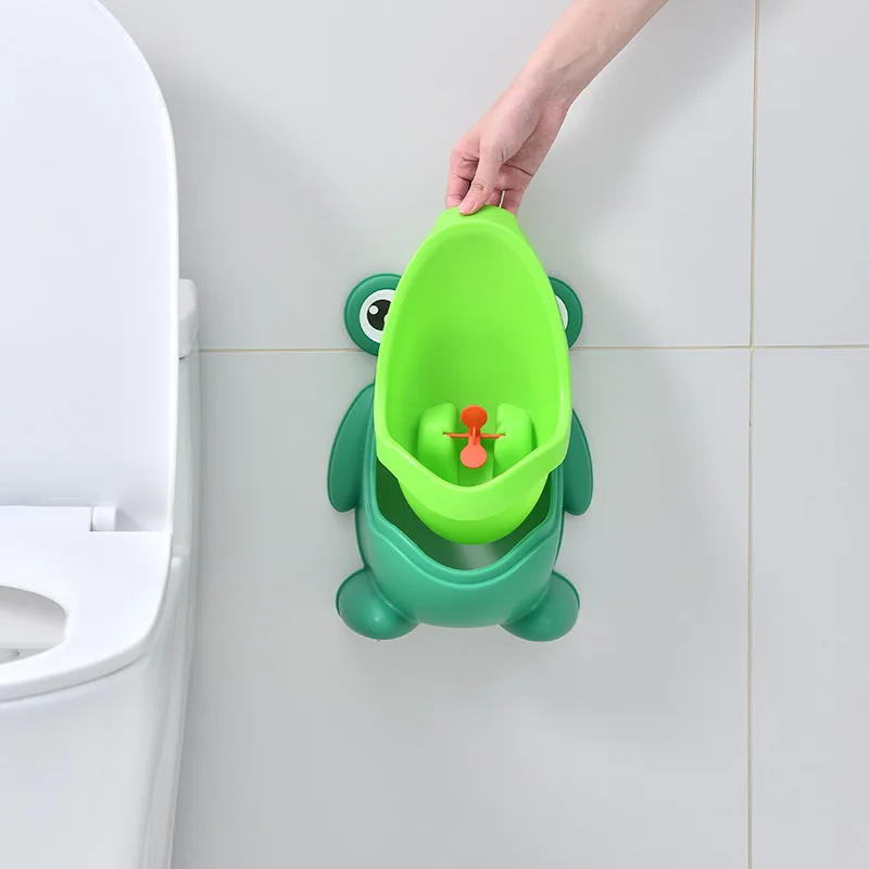 Hot Selling Portable Cute Frog WC Wall Hung Baby Boy Potty Training Urinal
