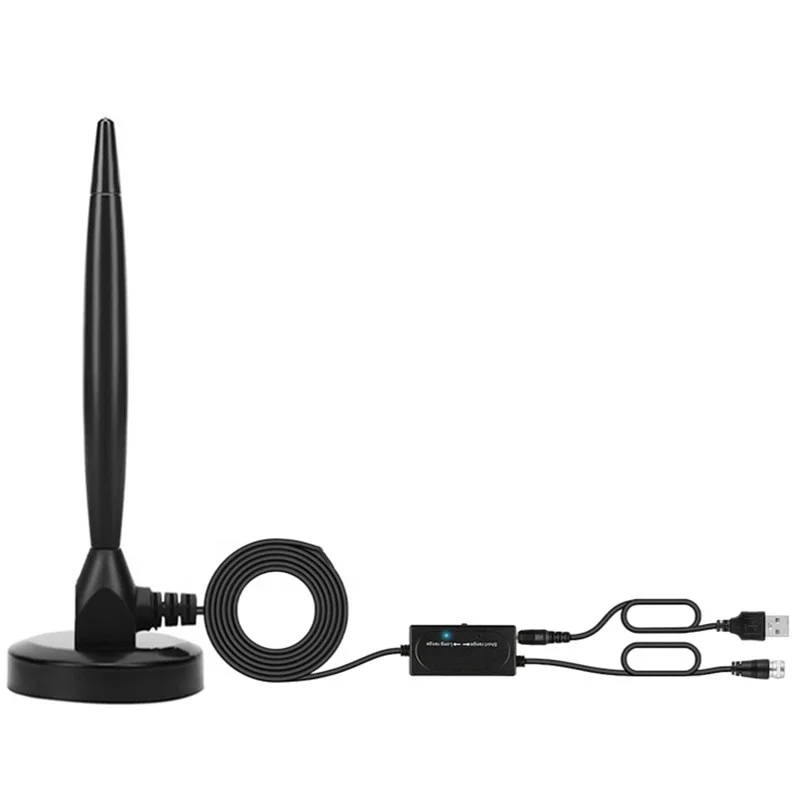 Digital HDTV Antenna - Includes Magnetic Base and Coaxial Cable - Indoor or Outdoor HDTV Antenna