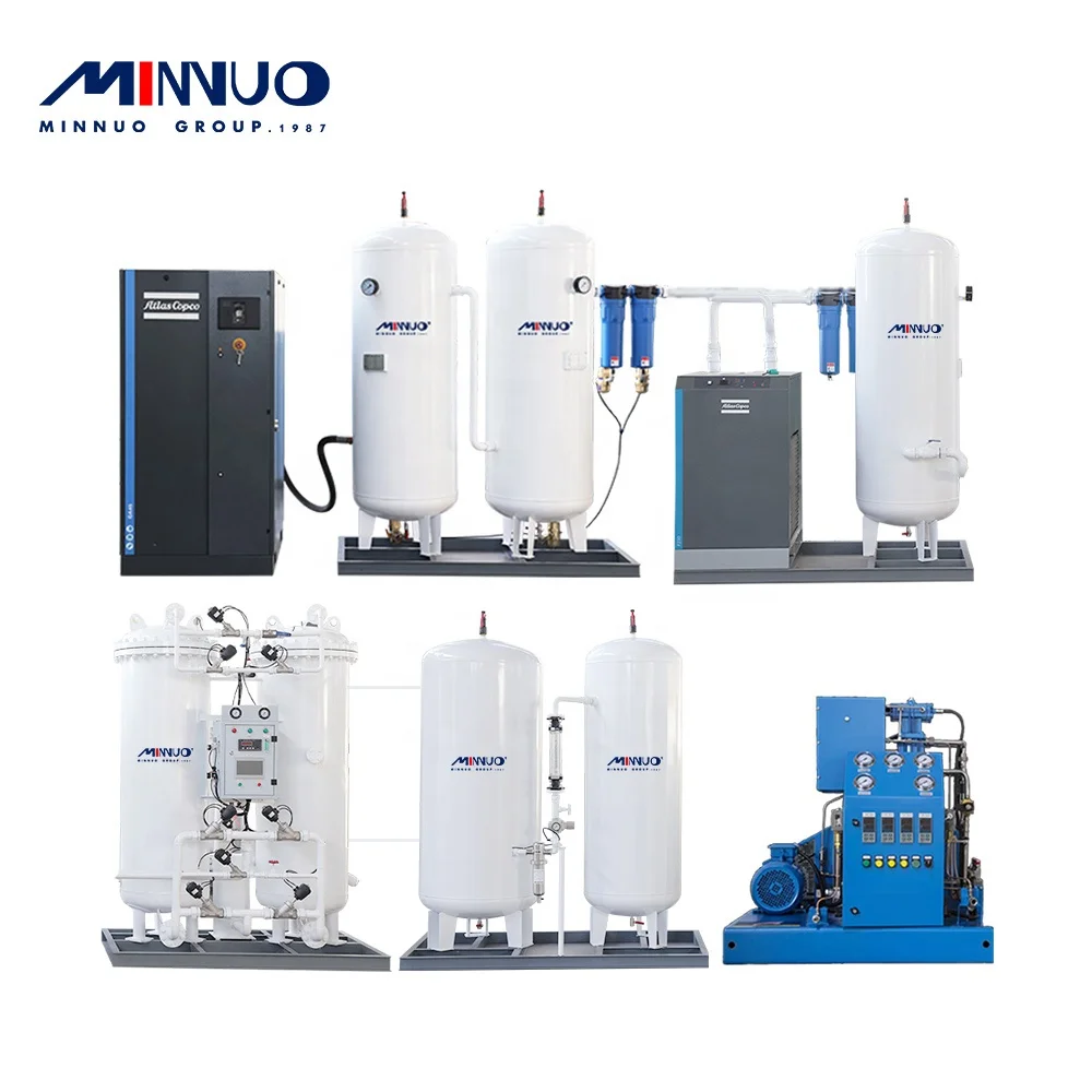 Well selling high purity 50m3 oxygen machines medical oxygen generator oxygen by Minnuo brand