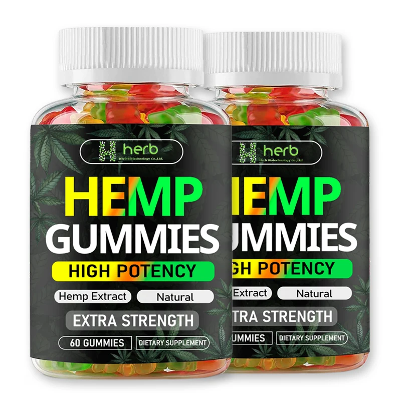 Private Label Support Gummies For Pain Anxiety Stress Relief and Better Sleep Hemp Gummies