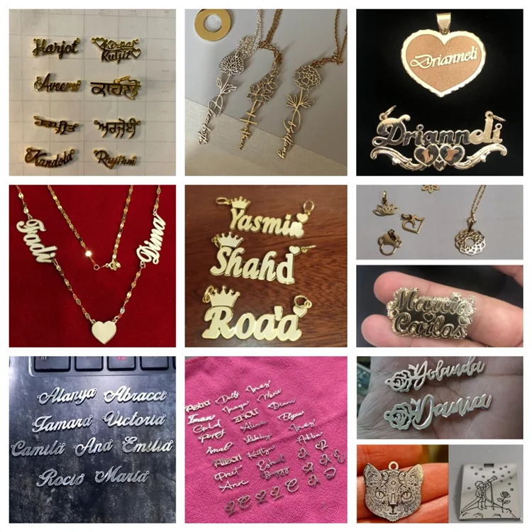 Multi functional 100W Mopa Fiber Laser engraver for Jewelry Engraving Name Necklace Gold Cutting Machine