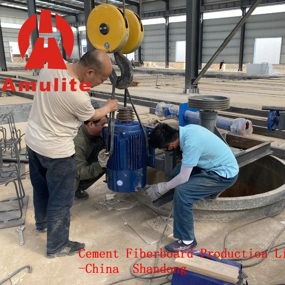 China Amulite Group Stacking Sandwich Panels Lamination Machine Calcium Silicate Fiber Cement Board Productions Making Machine