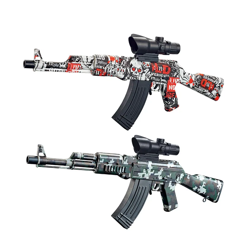 Wholesale AK-47 Water Gel Blaster Gel Water Ball Gun Bullet Gun with 3000pcs  Gel Beads for Kids