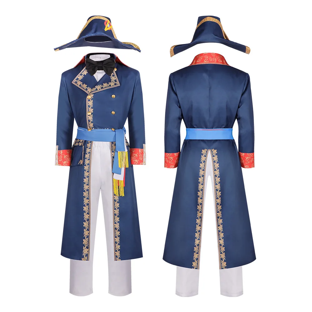 New Movie Napoleon Costume for Boys Sexy Retro Medieval Court Set for Cosplay Includes Dresses Fancy Animal Character Style