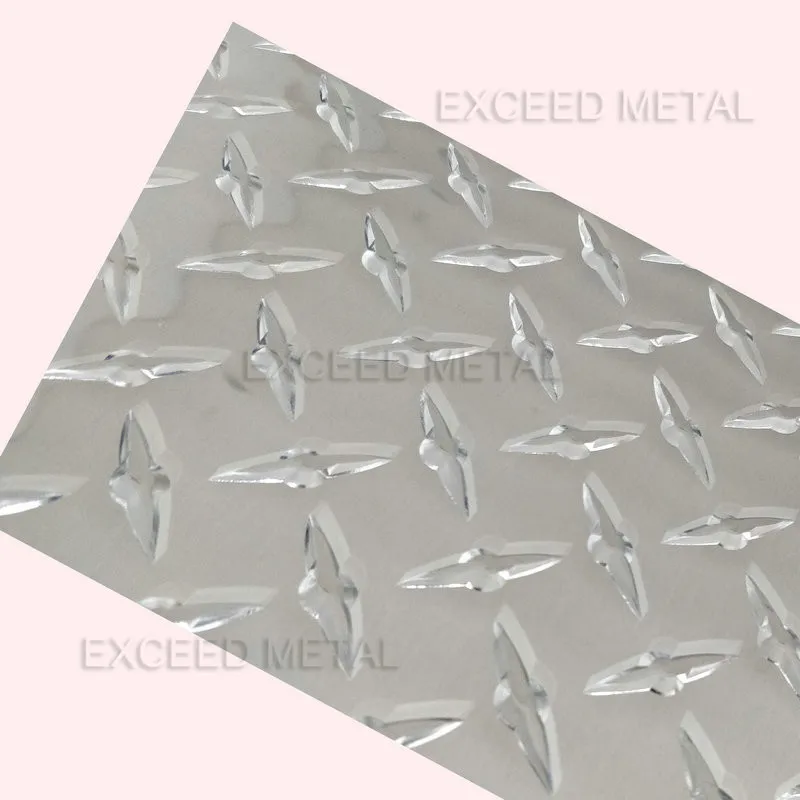 Standard Decoration Embossed Sheet Aluminium Lumatread Diamond