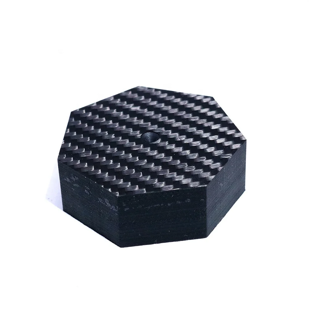 Динамик шипы йиво xssh Аудио Большой углеродного волокна 7-сбоку Heptagon 60x20 мм, Hi-Fi, CD-плеер Усилитель амортизатор подставка для ног коврик