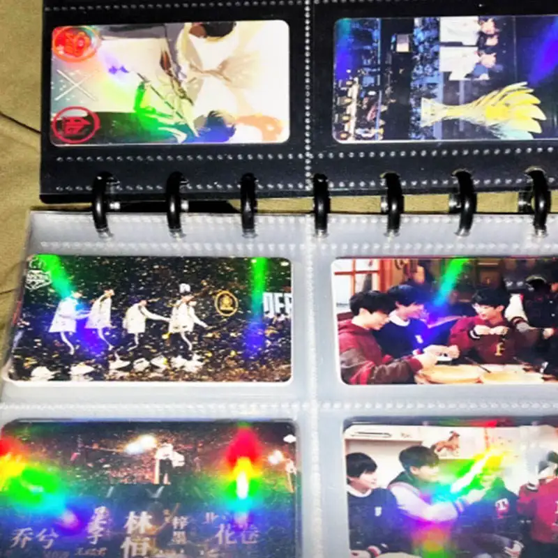 Wholesale Small Moq Custom Kpop Holographic Photocard Paper Photostrip Kpop Idol Photocards Opp Popular UV Printing Card 6 Color