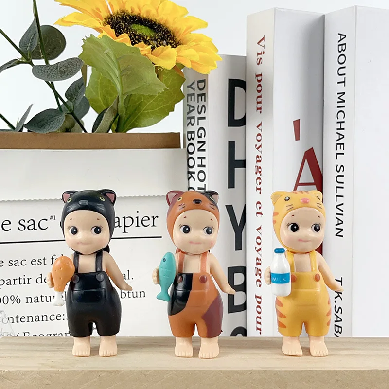 New Arrival Cute SonnyAngels Cat Life Series Blind Boxes Cartoon Mini Figures Set Hipper Toys for Kids Gifts Desk Decoration