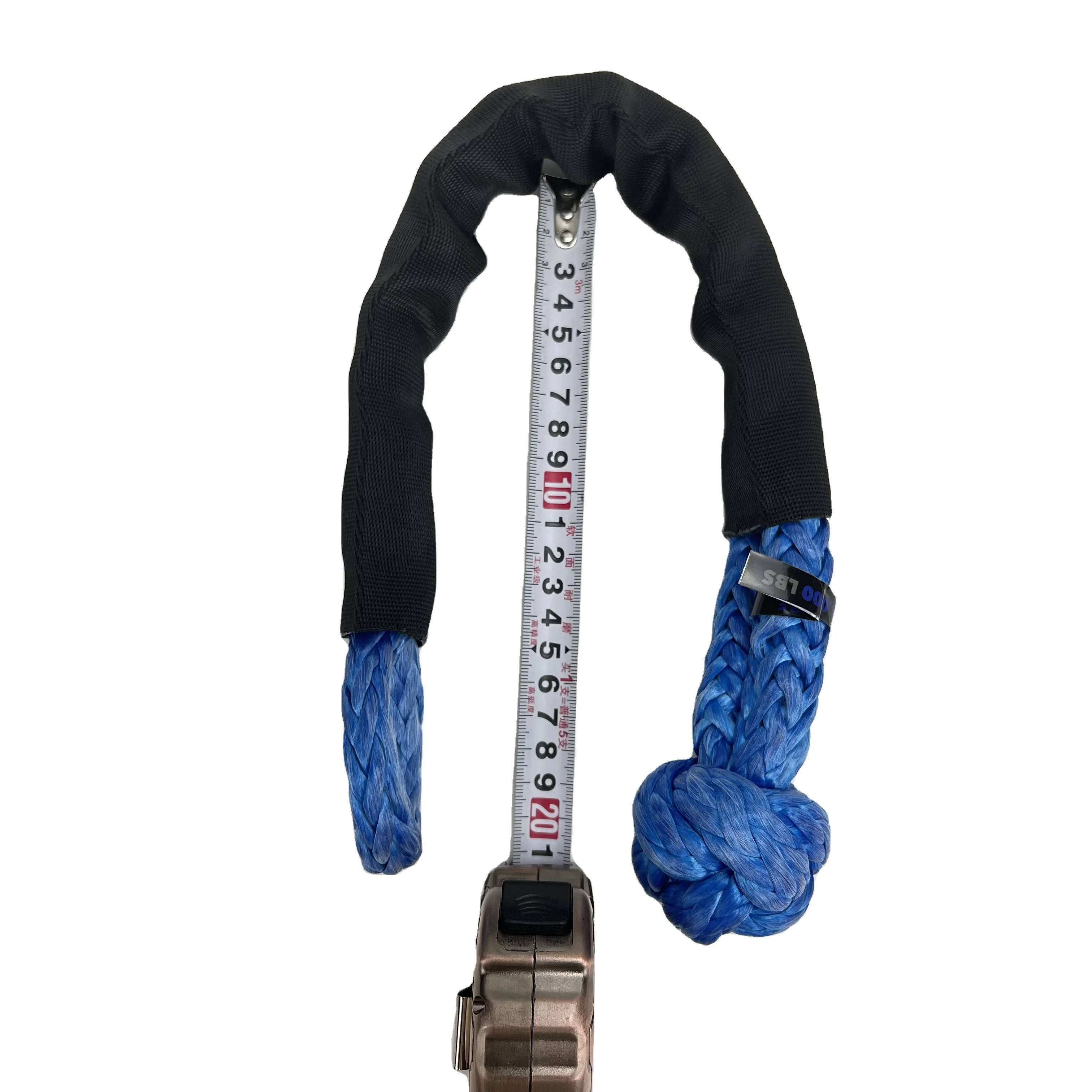 High tensile 12 MM Recovery Kinetic Rope Soft Shackle kinetic rope