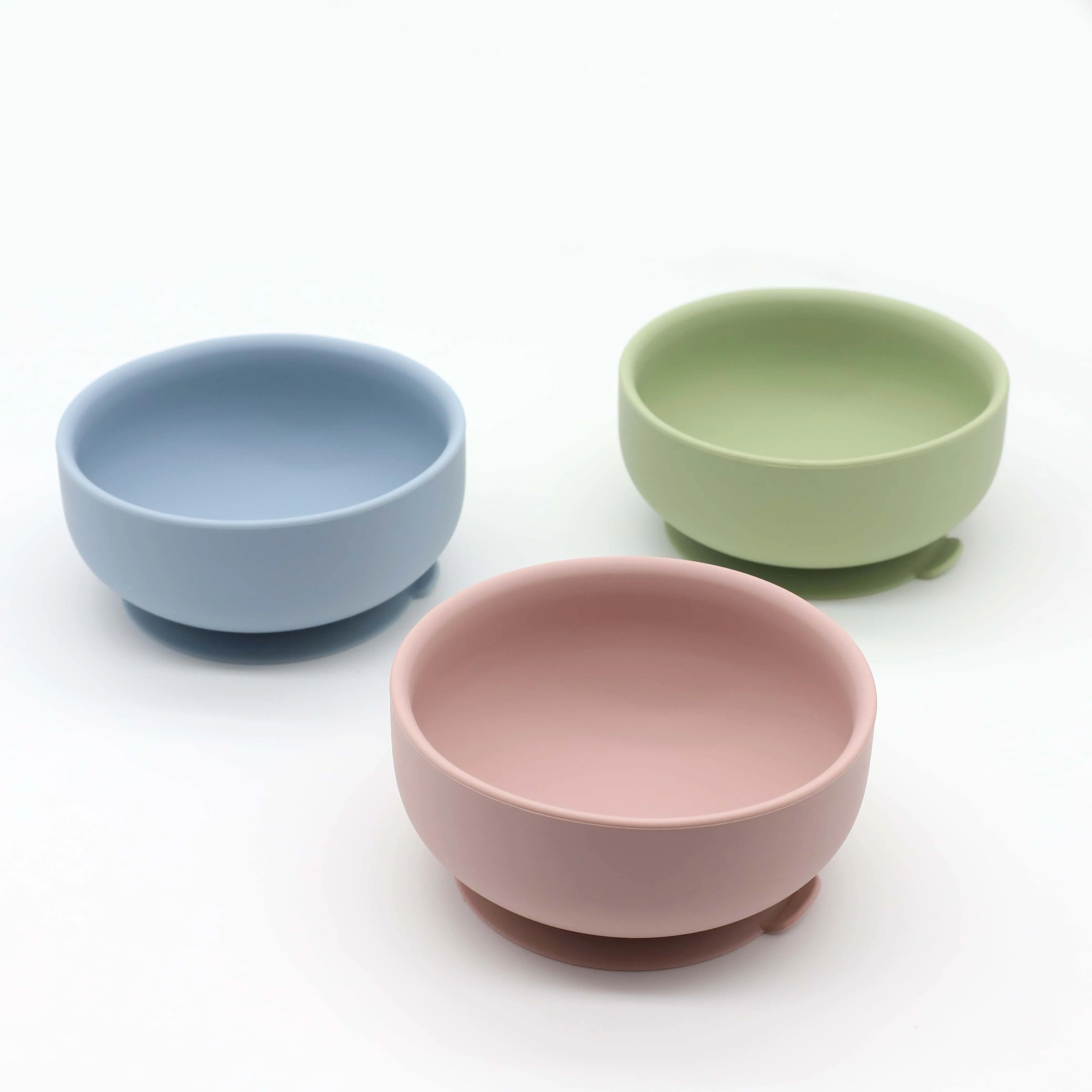 2021 New Design Bpa Free Food Grade Feeding Baby Suction Bowl Silicone Bowl