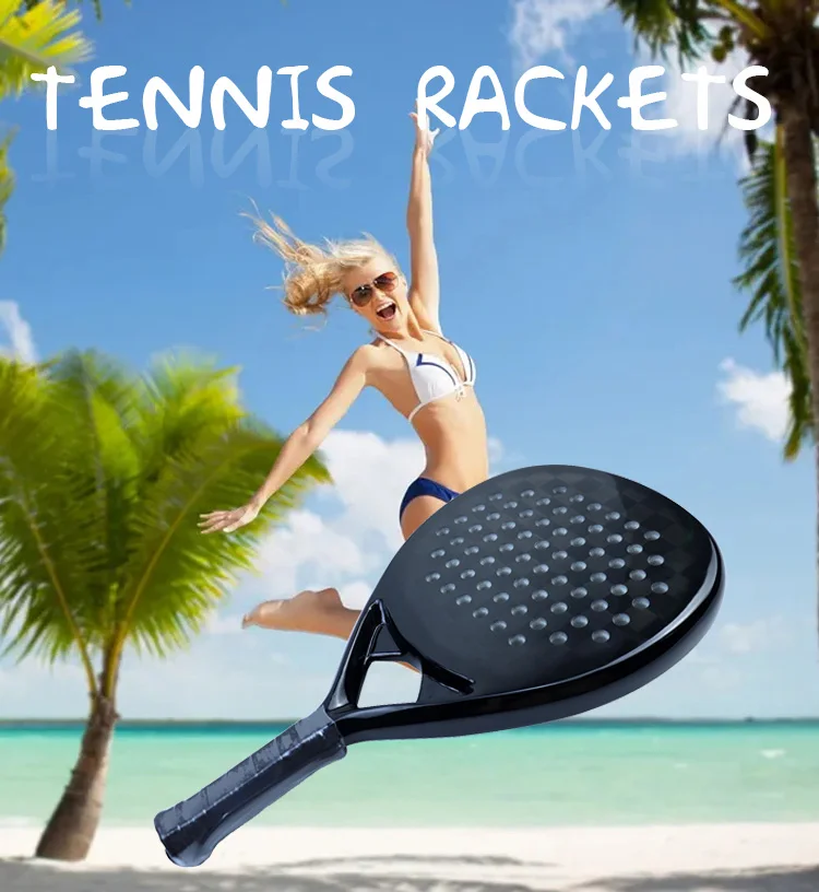 custom popular sports 3k 12k 18k 24k professional carbon fiber beach tennis paddle padel racket