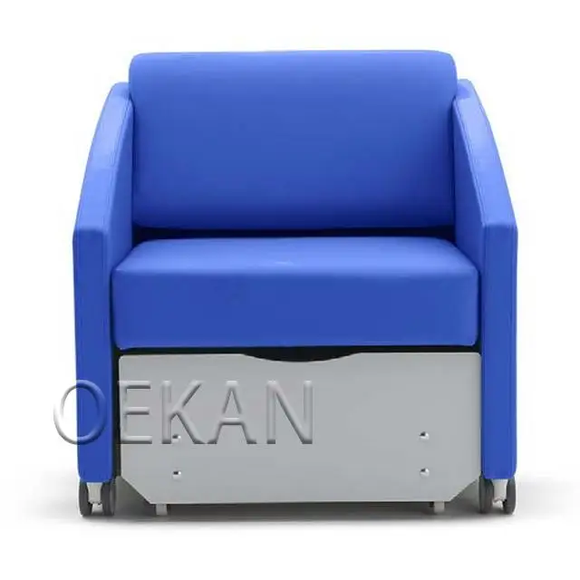 Multi-Functional Hospital Sleeper Single Sofa Bed Folding Accompany Recliner Sofa