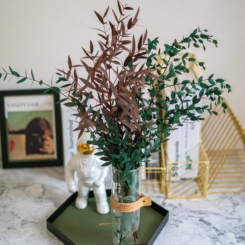 amazon hot high quality sale preserved flower preserved Eucalyptus leaves per bunch color Eucalyptus wreath