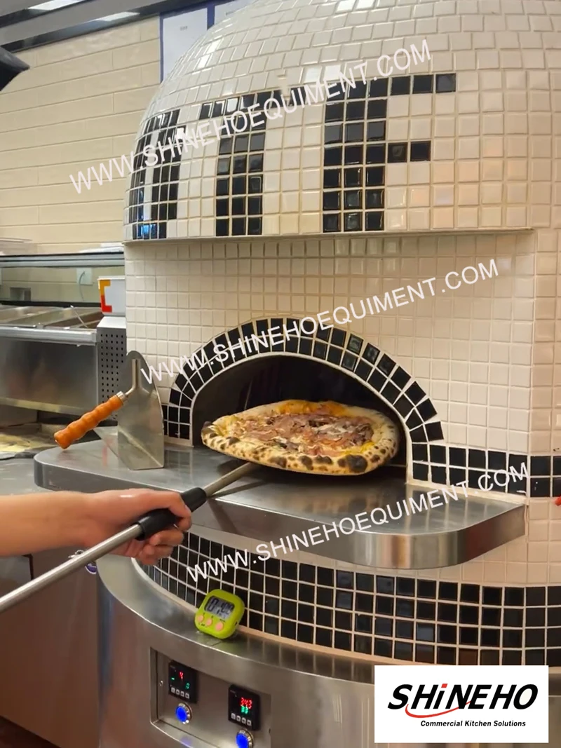 Shineho  burner gas and wood fired customized Efficient commercial outdoor Rapid-Heat pizza oven