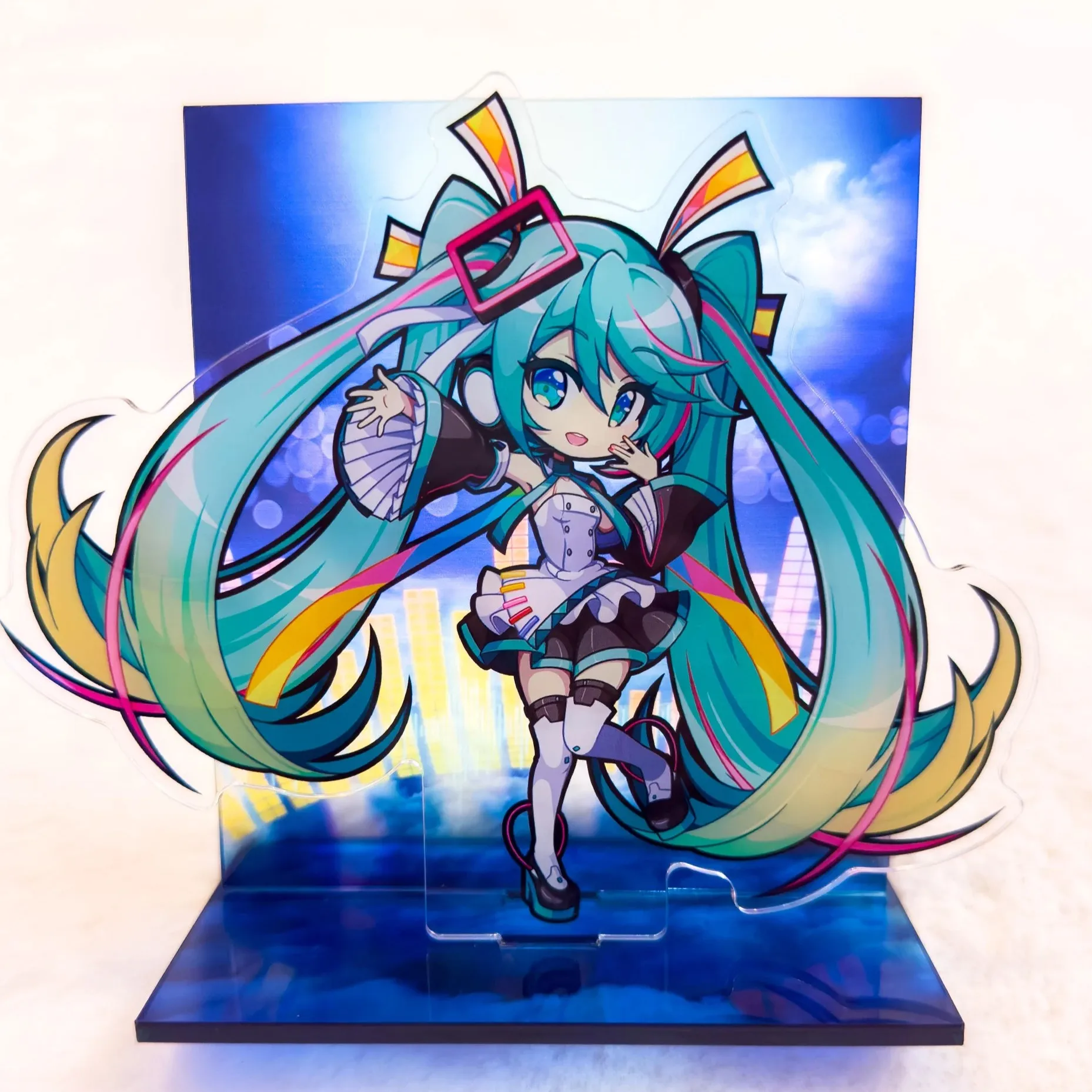 Miku Anime Merchandise Custom Anime Character Printed Clear Acrylic Stand Plastic Standee For Tables