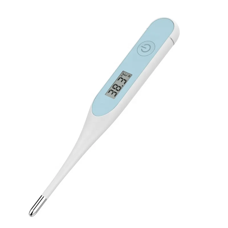 20S Baby Digital Thermometer Fast Read for Oral Armpit Underarm Rectal Test Blue Color