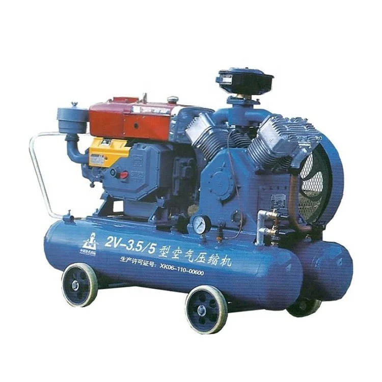 China supplier 20HP diesel engine mining piston air compressors compressor for rock drill
