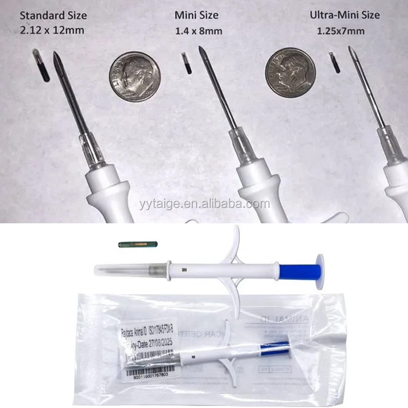 Animal Microchip Horse Chip Micro Rfid Dog Implant Animal Id Chip Microchip For Cattle Cat Microchip Pets
