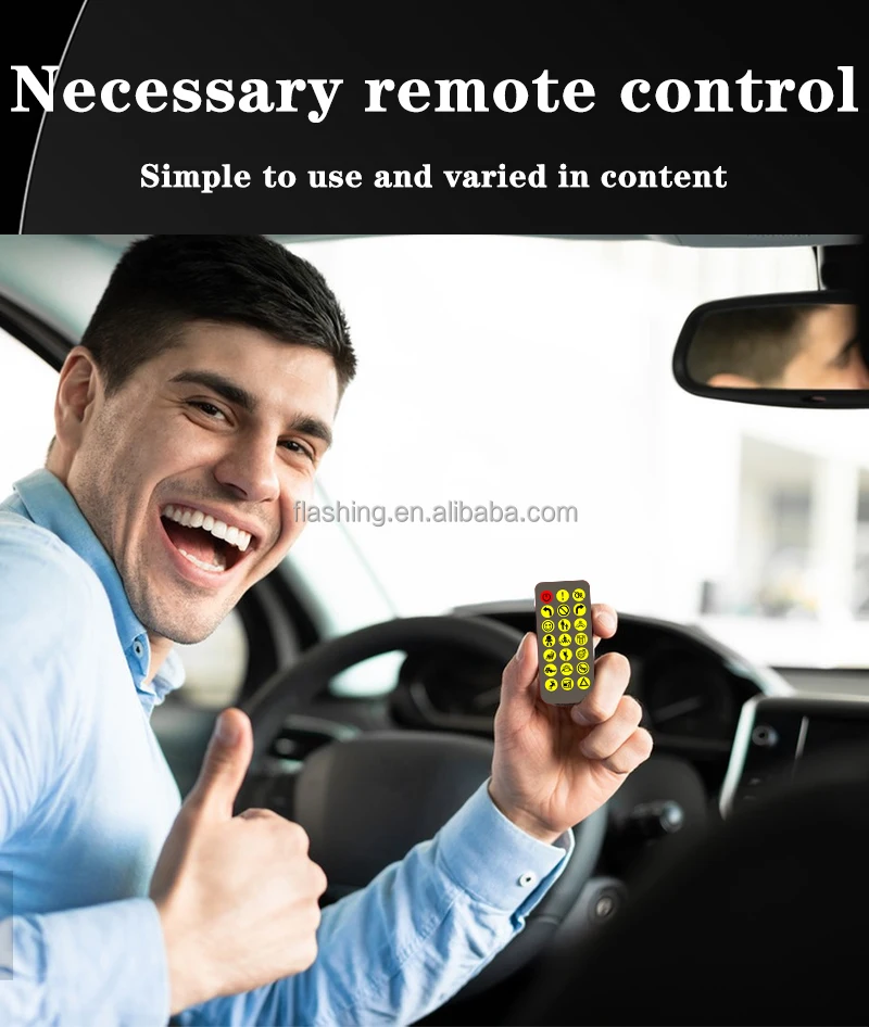 Newest EL Glow FlexLED With Remote Programmable Messages Scrolling LED Sign Display for Cars Digital Display