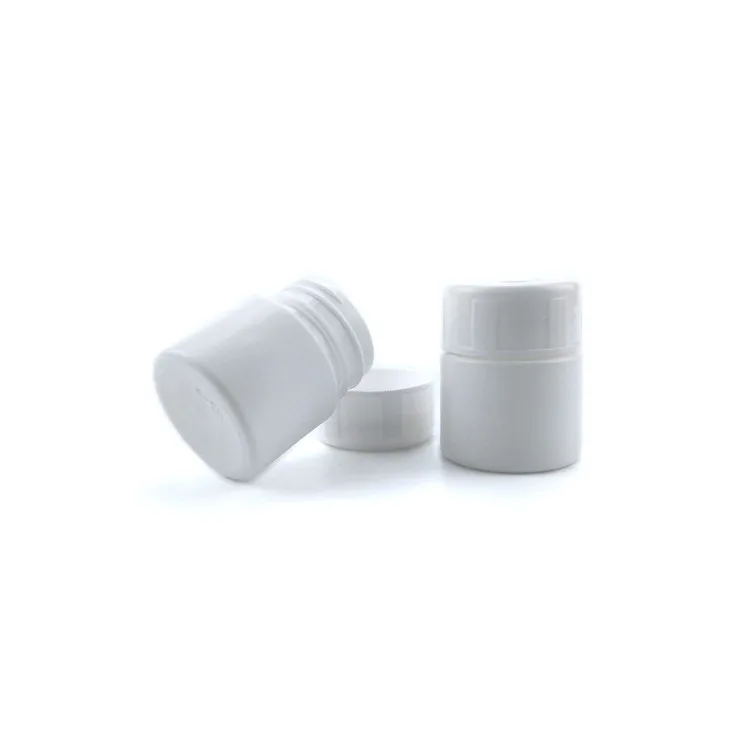 Empty  50ml 100ml Round White HDPE Capsules Tablets Bottle medicine tablets pill packaging bottles
