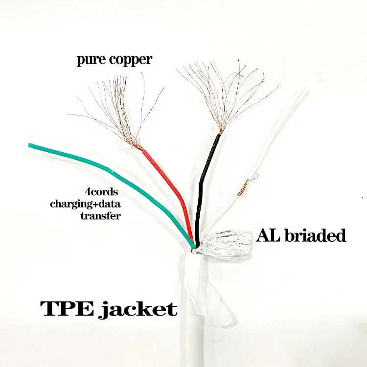 Оптовая продажа 3 фута TPE Оригинальное быстрое зарядное устройство USB Дата-кабель для