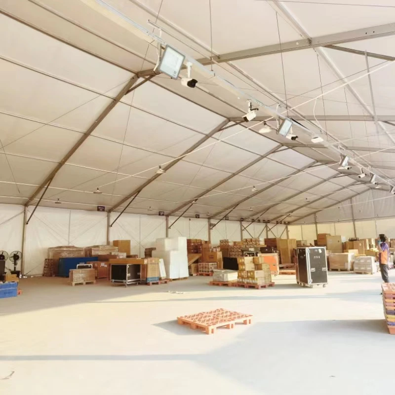 Heavy Duty  Aluminum Structure waterproof event tent Large Industrial Storage Warehouse Tents