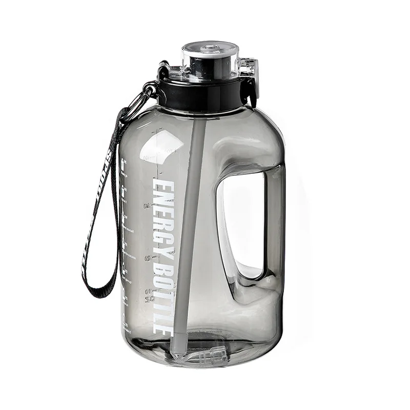 Ins Amazon Hot BPA Free Customized Logo Large Capacity 1 1.6 2.6 3.8 L GYM Sport Energy Kettle Water Bottle