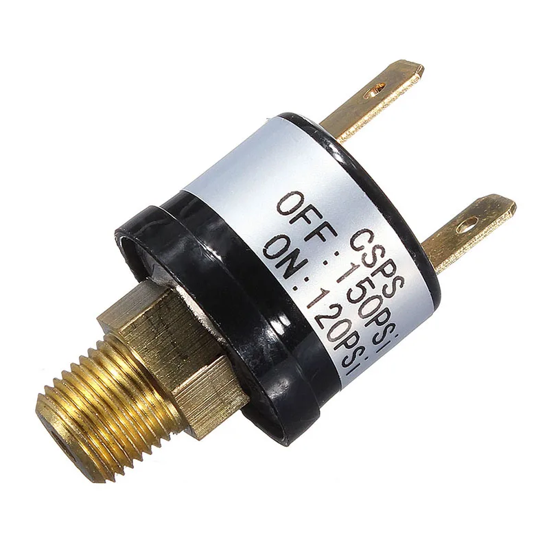 RGFROST Air Compressor Tank Pressure Switch 120 Psi On-150 Psi Off Air Ride Suspension Durable Auto Largely Applicable Car Parts