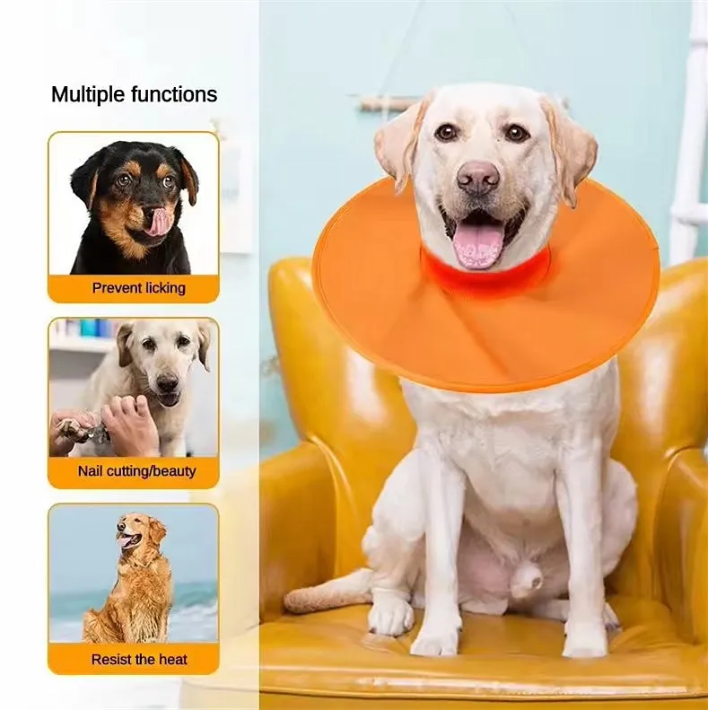 2024 Hot selling Custom Color Elizabeth Color for Dog Circle Collar Neck Ring Anti-Licking or Anti-biting