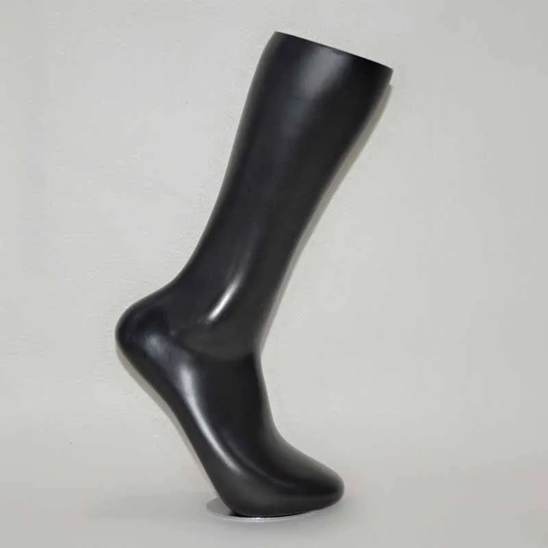 Wholesale Female/Male Plastic Foot Mannequin Display Shoes Male Black Mannequin Foot Stoking
