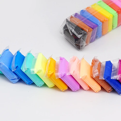 24 Color  plasticine colorful Kids Modeling Soft Clay Air Dry Clay No-Toxic Modeling Clay For Creative DIY Crafts