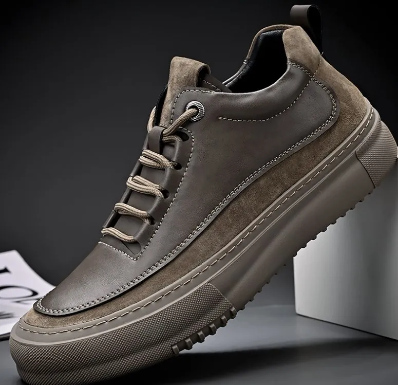 UP-4601r Men Shoes 2024 Casual Flat Sneakers Black Classic Ankle Boots Shoes for Man