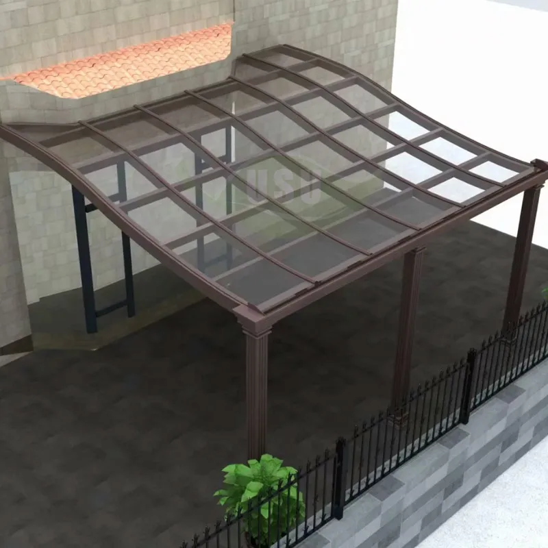 Tettoia E Carports telaio в алюминиевой древесине