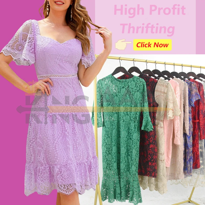 summer mesh dress see through sexy transparent bale clothes used clothing 45kg thrift second hand clothes for ladies