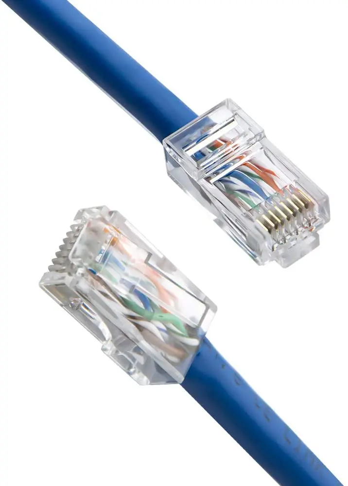 Коннектор RJ45 Cat5e коннектор концевой обжимной соединитель для кабеля Ethernet-100