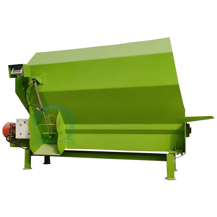 hot sale animal cattle sheep forage dry powder feed mixer machine silage grass chopper machine horizontal feed mixer equipment