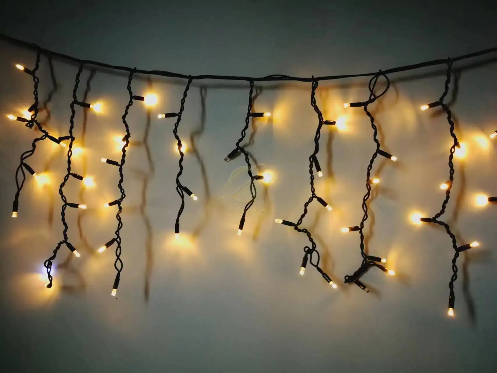 3X3 Connectable Curtain Icicle Lights String with 300 LED Net Lights for Tree Outdoor Lighting Holiday Wedding gazebo Decoration