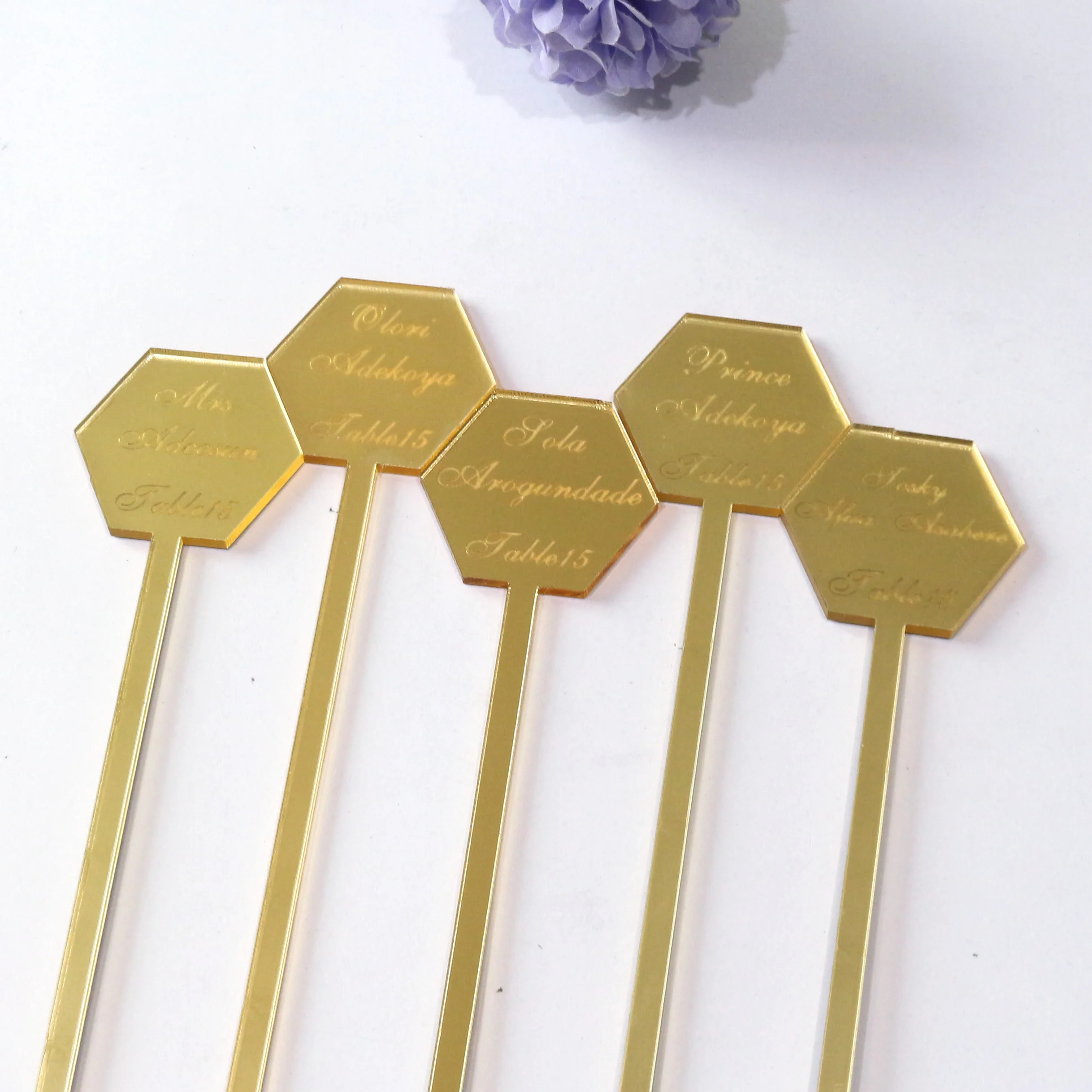 Personalised Drink Stirrers Stag Do Hen Party Decorations with customized different names custom stirr sticks