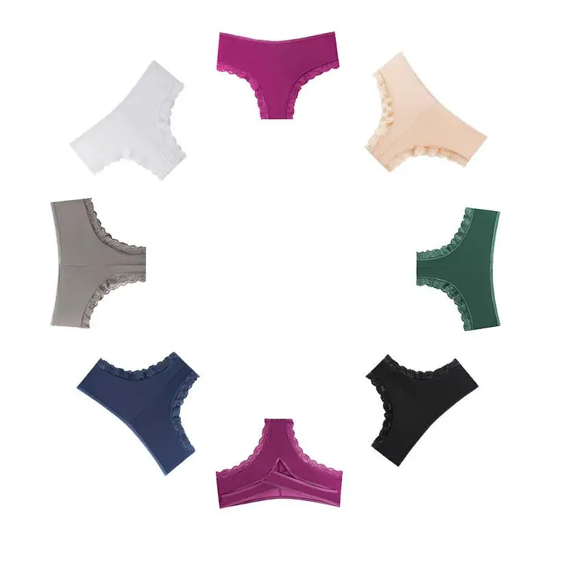 New Arrived Sexy Lace Up Ladies Sexi Mature Girls Panties Brief High Quality Silk Satin Underwear Hollow out Soft Womens Panties