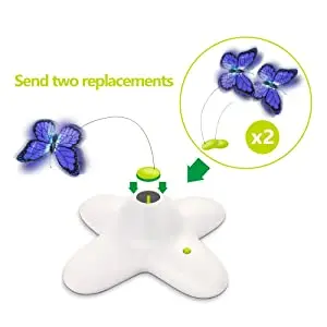 Wholesale Free Samples 360 Rotate Interactive Funny Cat Stick,Wholesale Cat Butterfly Toy
