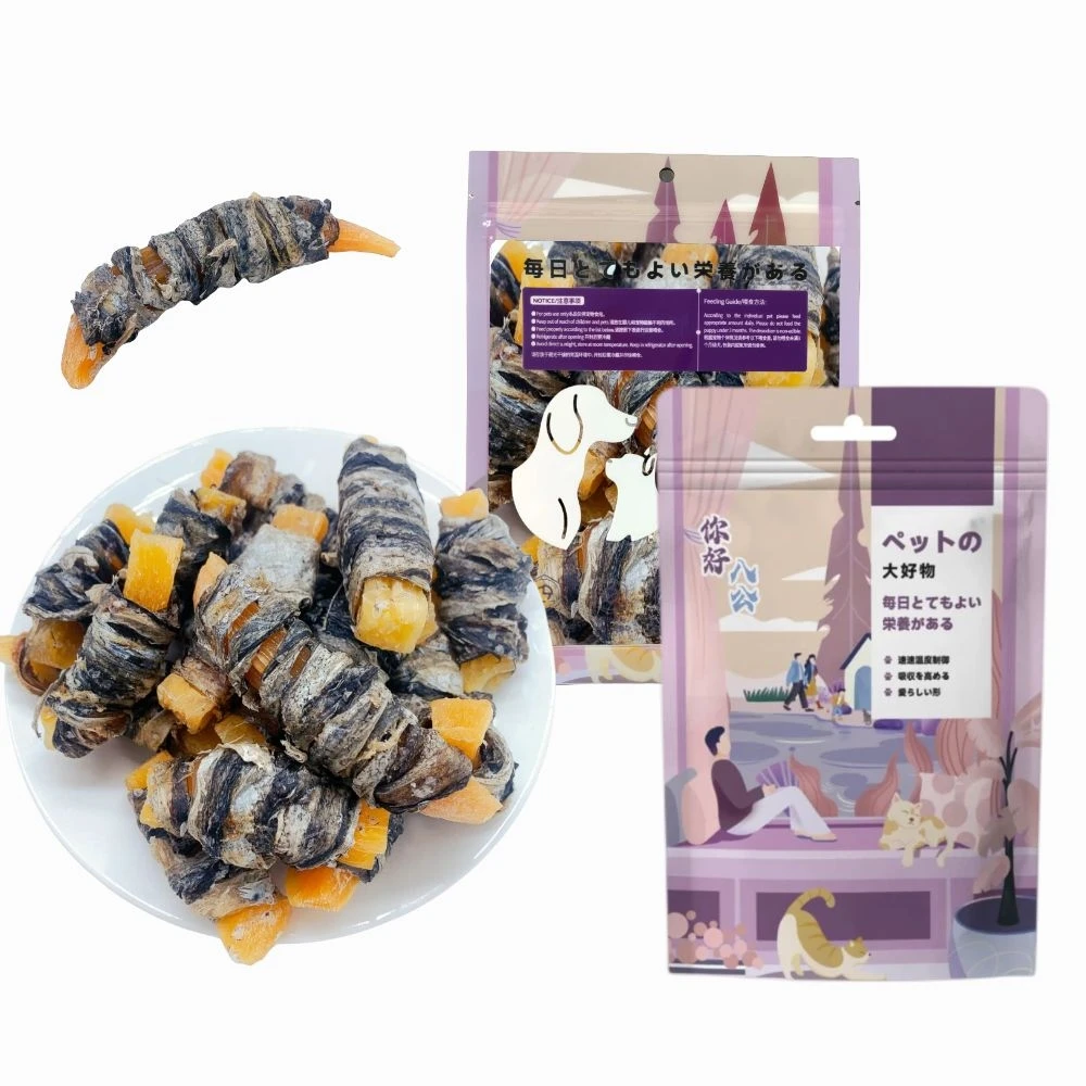 Wholesale pet snacks 21cm chicken with cowhide spiral molar stick teeth grinding dog food bully stick rawhide dog chews