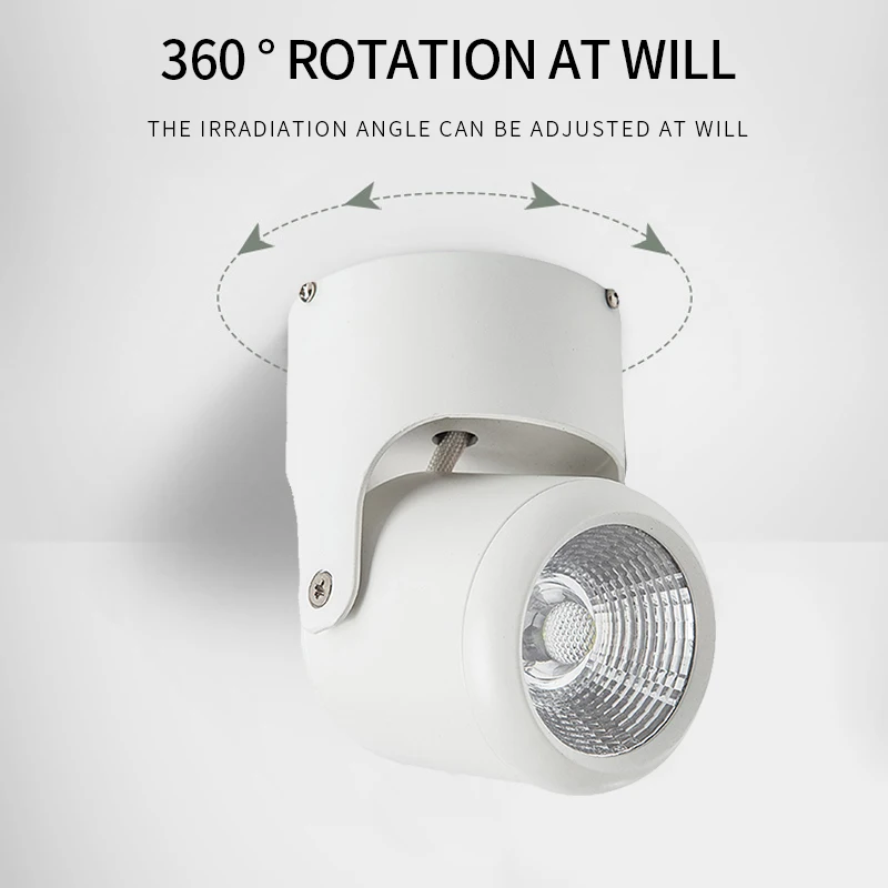 Led Track Spot light Ceiling Wall Washer Lights Gimbal Downlight Decoration Background Wall Art Work Track Lights