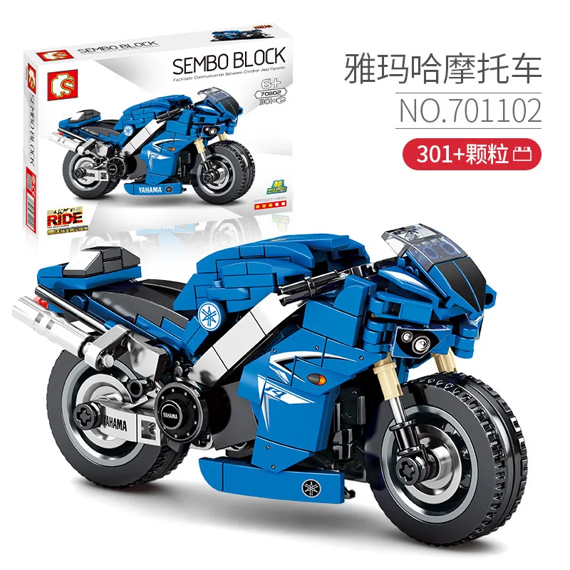 Sembo Blocks Kids Building Toys Boys Puzzle Motorcycle Model Gift Building Block Sets For Boys